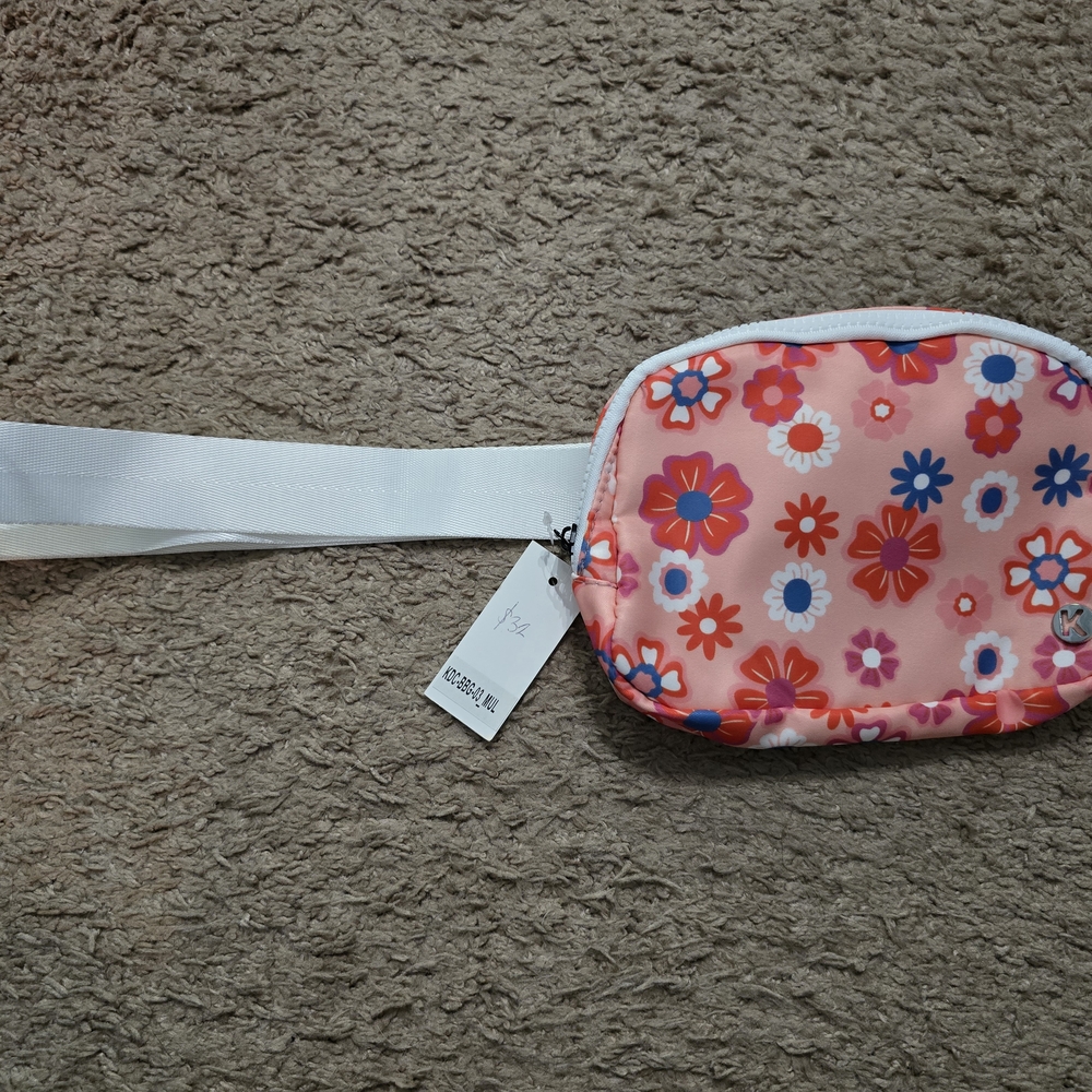 Katydid Pink Floral Crossbody Bag